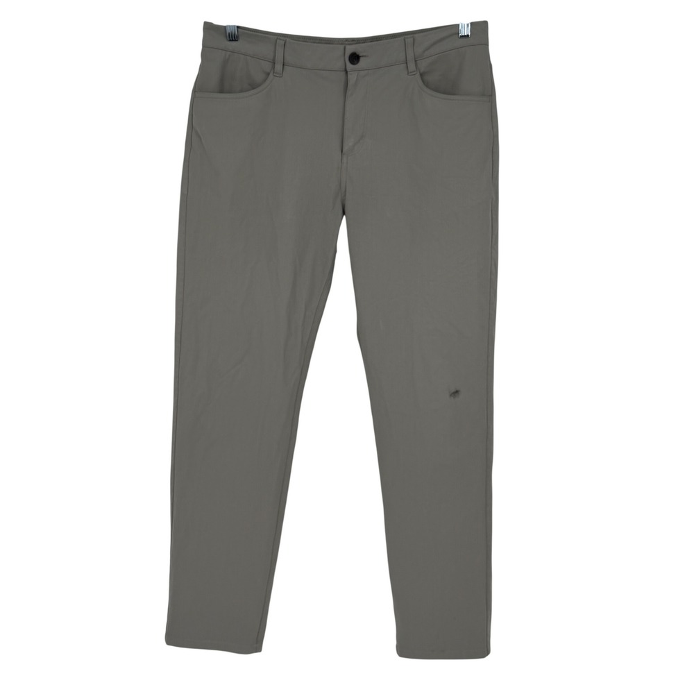 Vuori Meta Pants Men's Gray 35x29 Measured 5 Pocket Athleisure